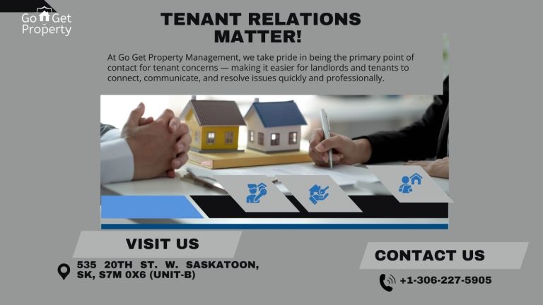 Go Get Property Management team member speaking with a tenant to resolve a concern professionally