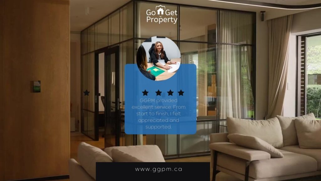A landlord client speaking on camera about their positive experience with Go-Get Property Management. The video shows friendly, professional interactions, smooth property management processes, and the text ‘What Our Clients Say About GGPM’ displayed on-screen